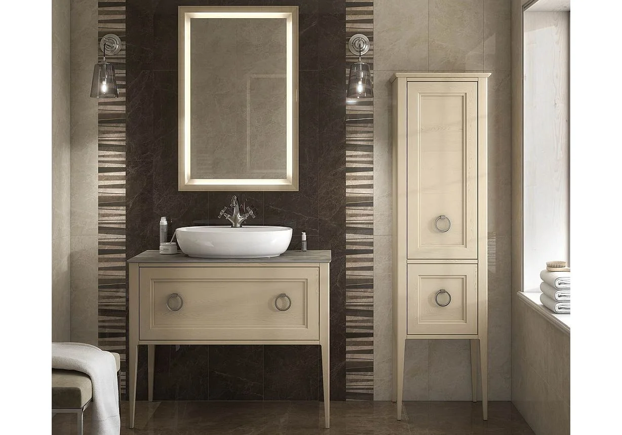 Приобрести тумба напольная со столешницей kerama marazzi plaza classic 80 см pl.c.80.1+1\cap, капучино