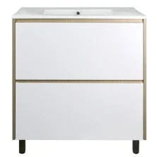 Loranto Тумба напольная с раковиной Стиль Stella 70/2Н 72х81 см, Дуб дымчатый/Белый, (CS00076455)