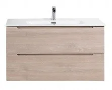 Тумба подвесная с раковиной BelBagno ETNA-1000-2C-SO-RG-P 100 см, Rovere Grigio