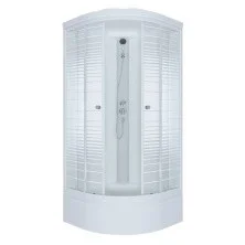 Тритон Душевая кабина Стандарт В ДН4 Аква Полосы 90х90 см, белая с узором Щ0000027250