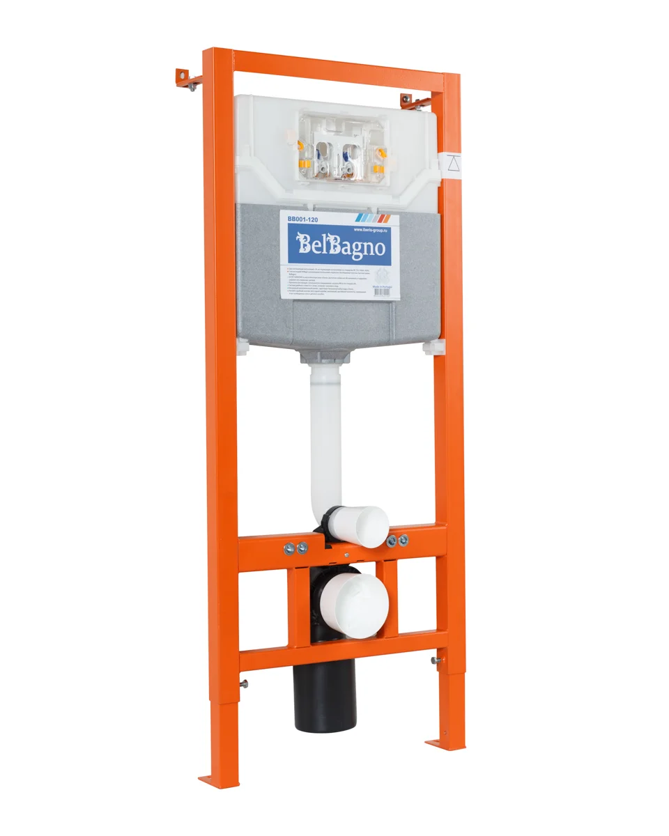 Приобрести belbagno инсталляция для подвесного унитаза с клавишей смыва bb007-pr-nero.m