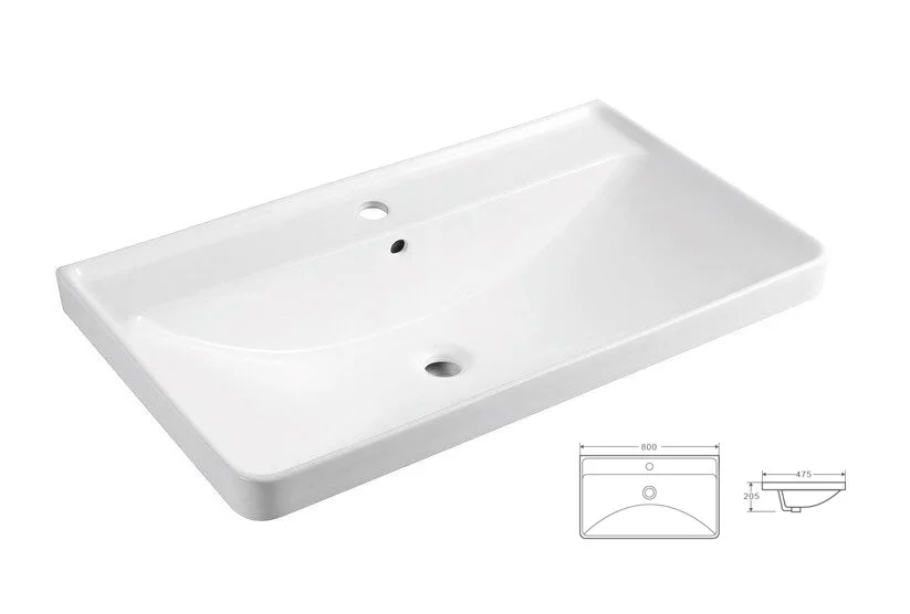 Приобрести azario тумба подвесная с раковиной ника 80х56см. белая, cs00080145