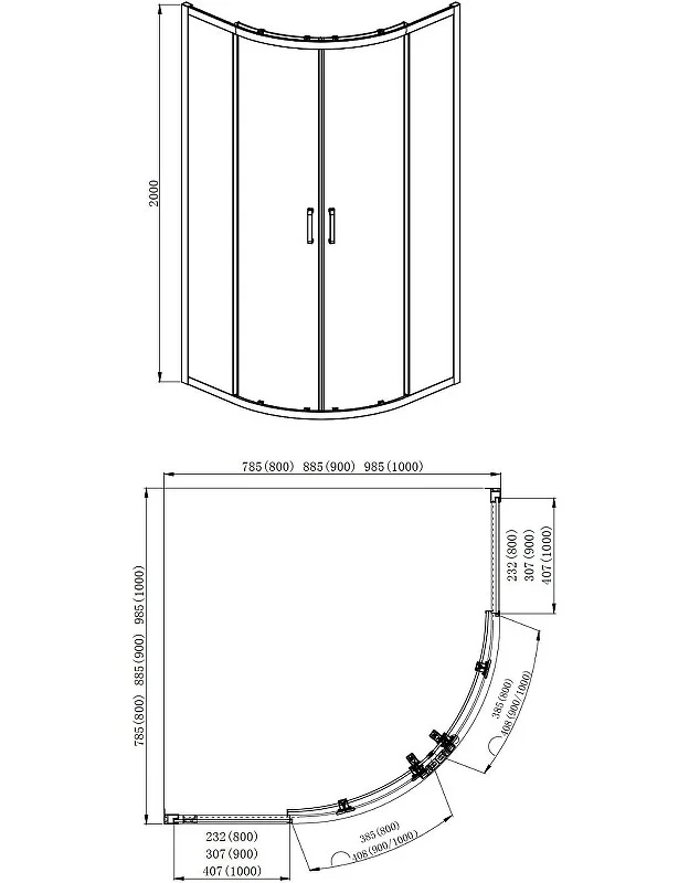 Приобрести ограждение душевое aquatek aqnaa2142-90 90х90 см хром