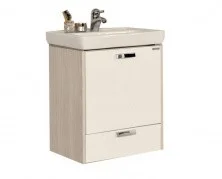 Йорк 55М Тумба-Умывальник (Белый/Ясень Фабрик) (Раковина "Тигода-55" мини)