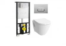 Инсталляция с подвесным унитазом Vitra S50 5 в 1 9003B003-7201