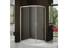 Ограждение душевое Bas Latte R-120-G-WE 120х80 см (матовое стекло)