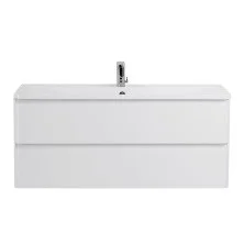 BelBagno Тумба с раковиной ALBANO 120 см, подвесная Bianco Lucido, белая раковина