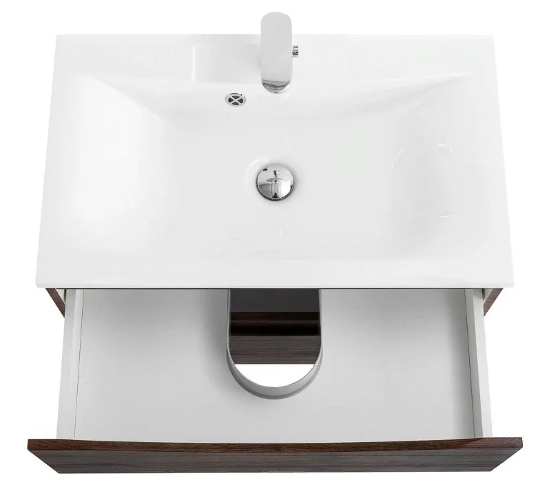 Приобрести тумба подвесная с раковиной belbagno marino-750-2c-so-rw-p 75 см, rovere moro