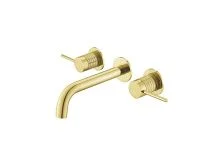 Vincea Смеситель для раковины Groove, настенный, брашированое золото VBFW-4G1BG4