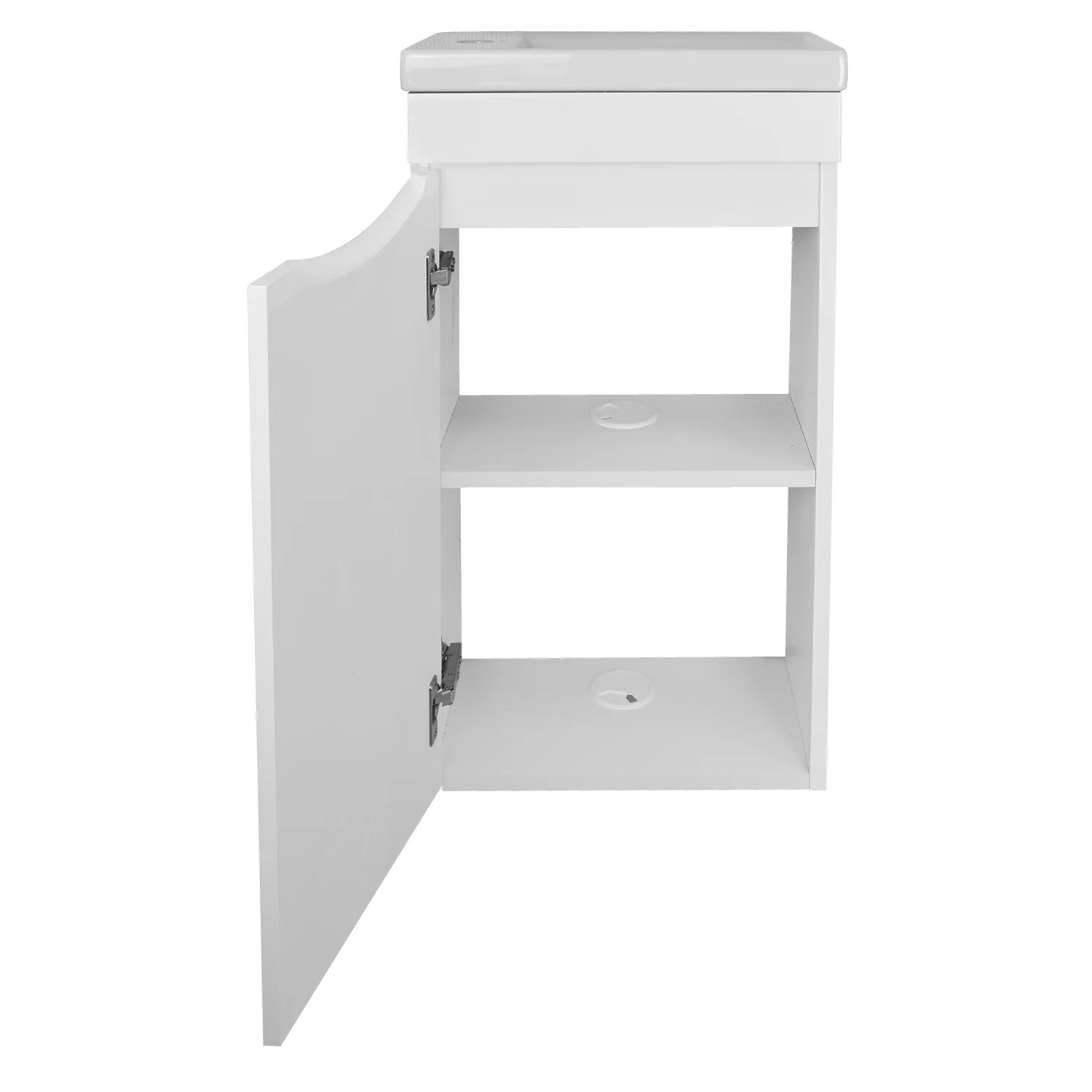 Приобрести loranto тумба подвесная loranto алина - 40 40х22 см, левая, белый (cs00087021)