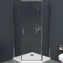 Ограждение душевое BelBagno Uno 90x90, пентагональное UNO-195-P-1-90-C-Cr
