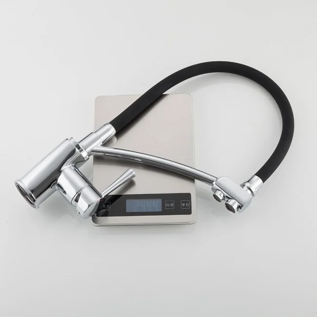 Приобрести gappo смеситель для кухни g4398-11 с фильтром и гибким изливом, хром\черный 99773