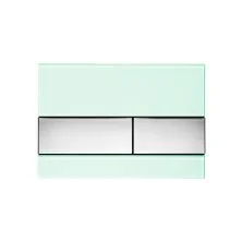 TECE Кнопка смыва Square для инсталляции, зеленая\хром, глянцевая 9240805