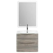 BelBagno Тумба с раковиной ACQUA 60 см, подвесная Pino Scania, белая раковина