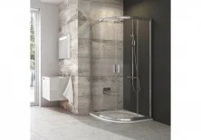 Ограждение душевое Ravak Blix BLCP4 80 см 3B240C00ZG алюминий/матовое