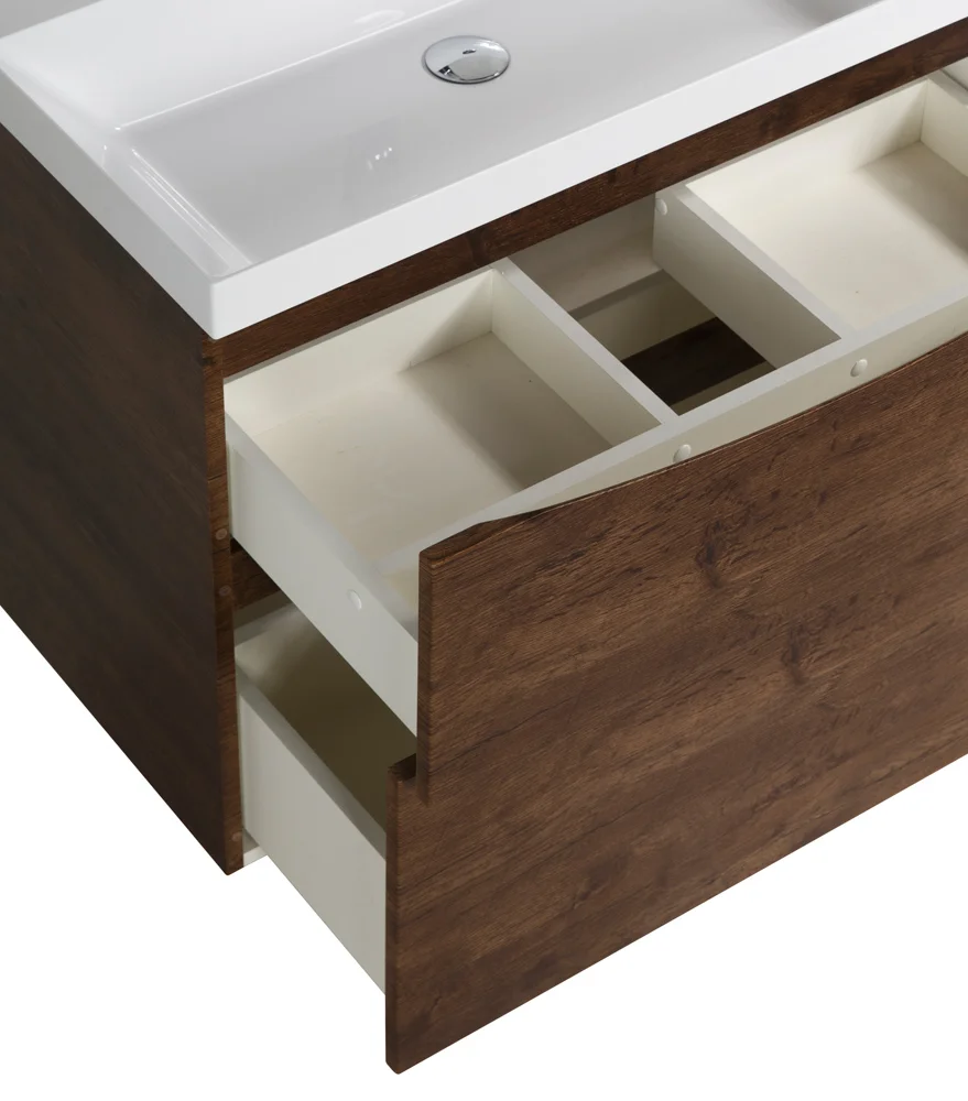 Приобрести belbagno тумба с раковиной marino-h60 80 см, подвесная rovere moro, белая раковина