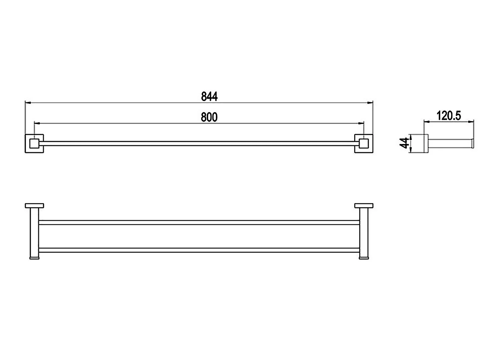Приобрести полотенцедержатель двойной timo selene 10056/00 хром