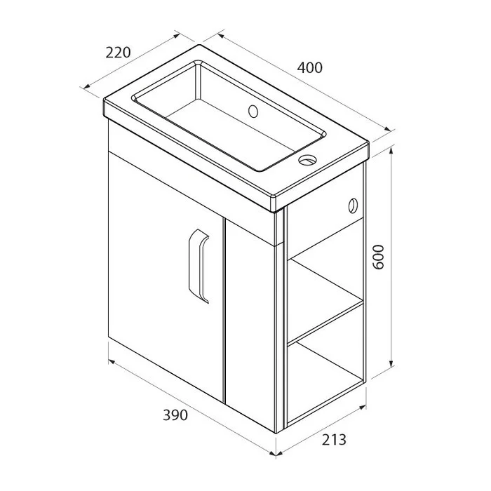 Приобрести iddis тумба подвесная torr с раковиной 40 см. белая tor40wri95k