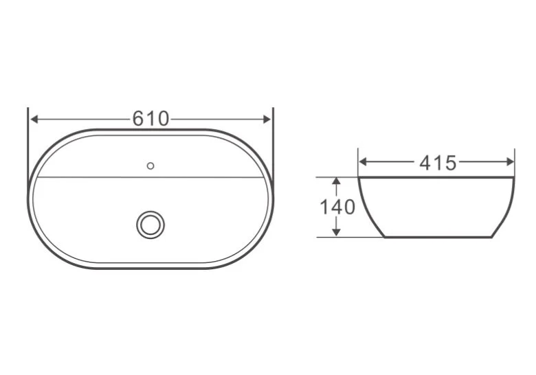 Приобрести раковина-чаша belbagno 61 см bb1346