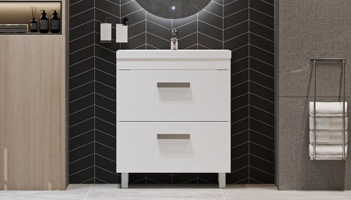 Приобрести тумба напольная с раковиной velvex orlando 70 см белый/матовый tnorl.70-211