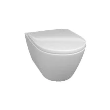 Унитаз подвесной Villeroy Boch SUBWAY 2.0, безободковый с тонким сиденьем микролифт 5614R2R1