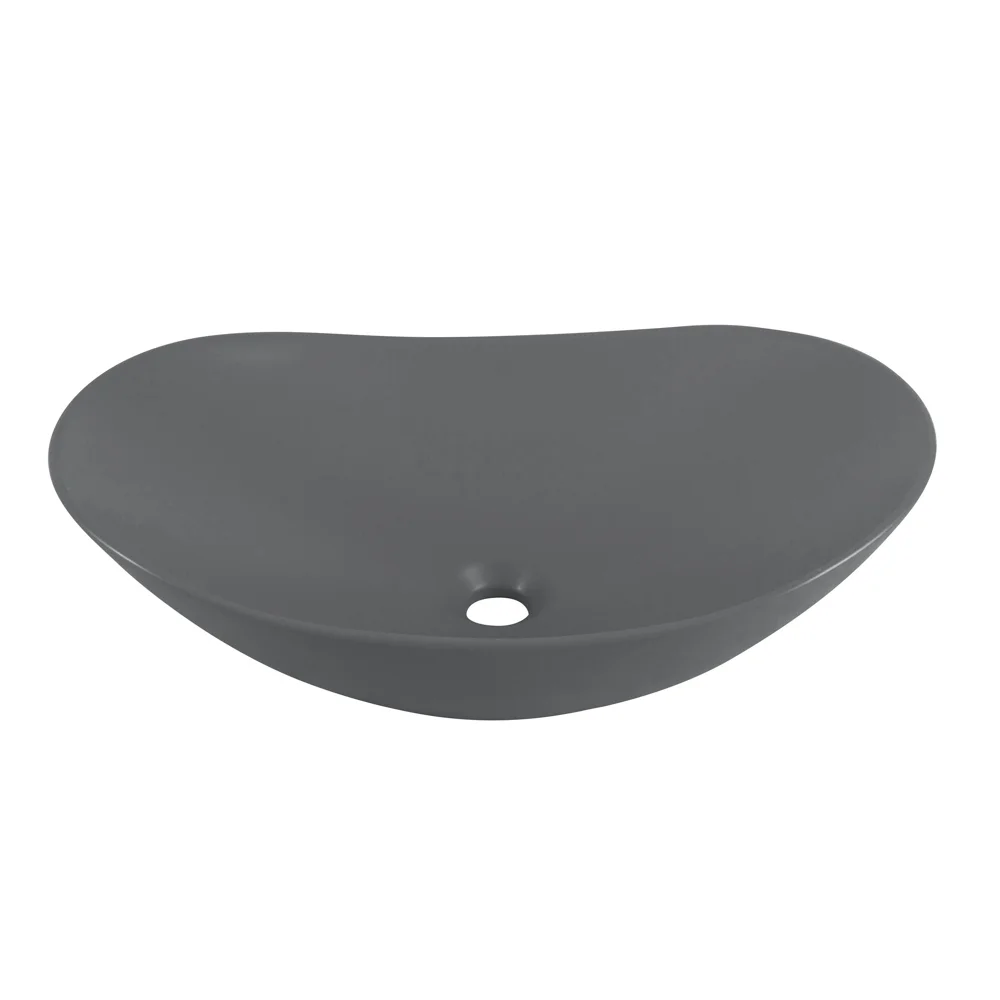 Приобрести belbagno накладная раковина 60х36 см, серая матовая bb1404-h311