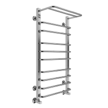 Terminus Полотенцесушитель Арктур П10 50х100 см, с полкой, водяной, хром