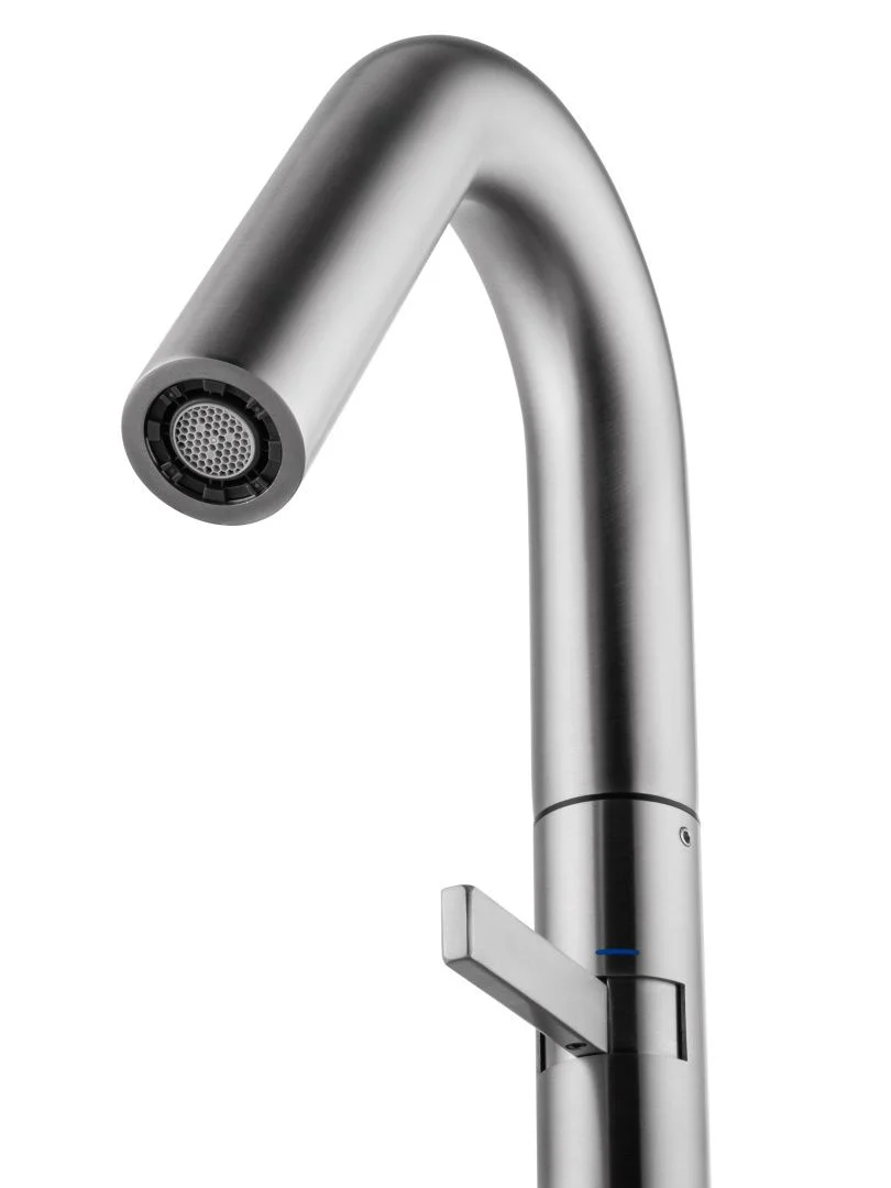 Приобрести смеситель для раковины высокий wonzon & woghand, брашированный никель (ww-6068-bs)