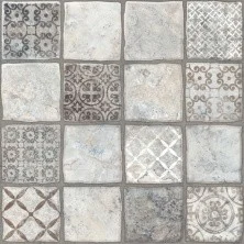 Плитка напольная Керамин Карфаген 1Д Светло серый 40*40см