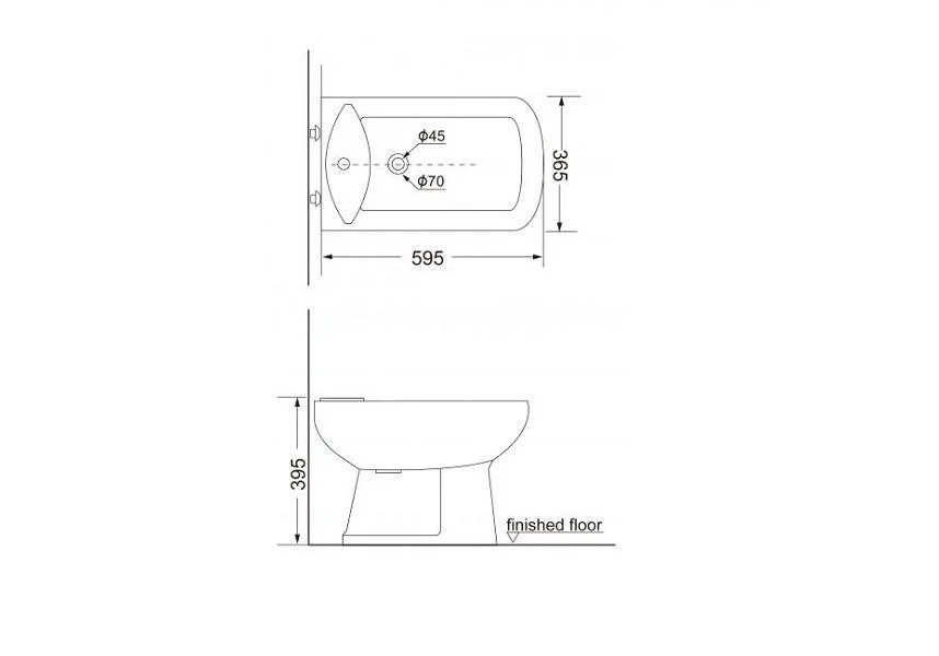 Приобрести биде напольное creo ceramique tours, цвет белый