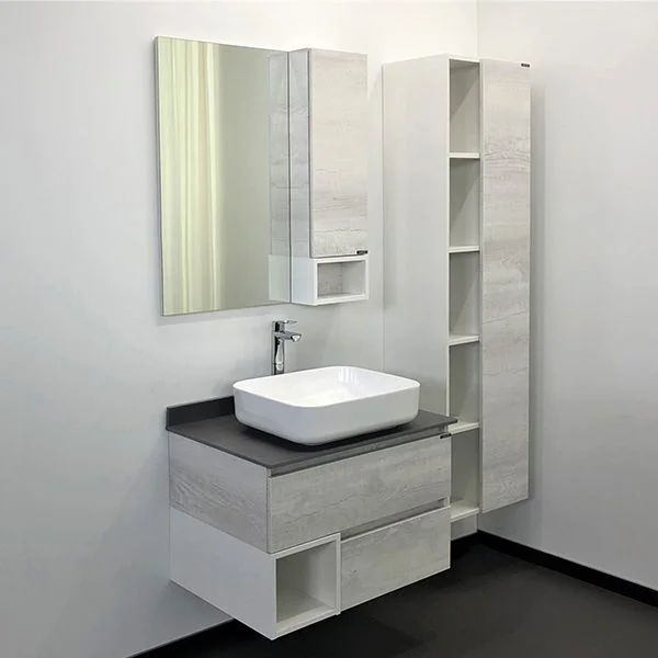 Приобрести сomforty тумба со столешницей и раковиной прага-75 дуб белый