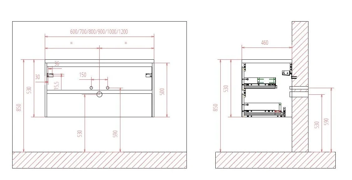 Приобрести тумба подвесная с раковиной belbagno kraft-700-2c-so-rnn 70 см, rovere nebrasca nature