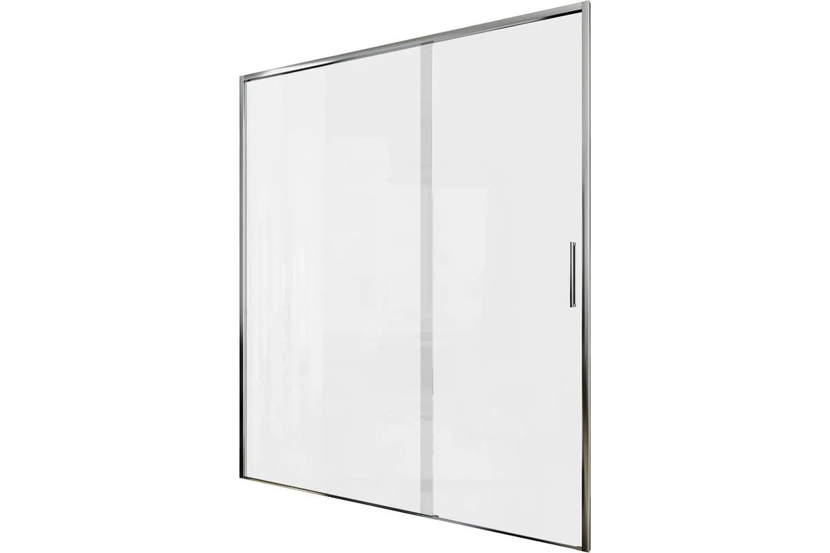 Приобрести aquanet душевая дверь pleasure evo 160 ae65-n160-ct профиль хром, прозрачное стекло