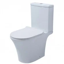 Azario Напольный унитаз-компакт безободковый Verde c крышкой с микролифтом AZ-8220