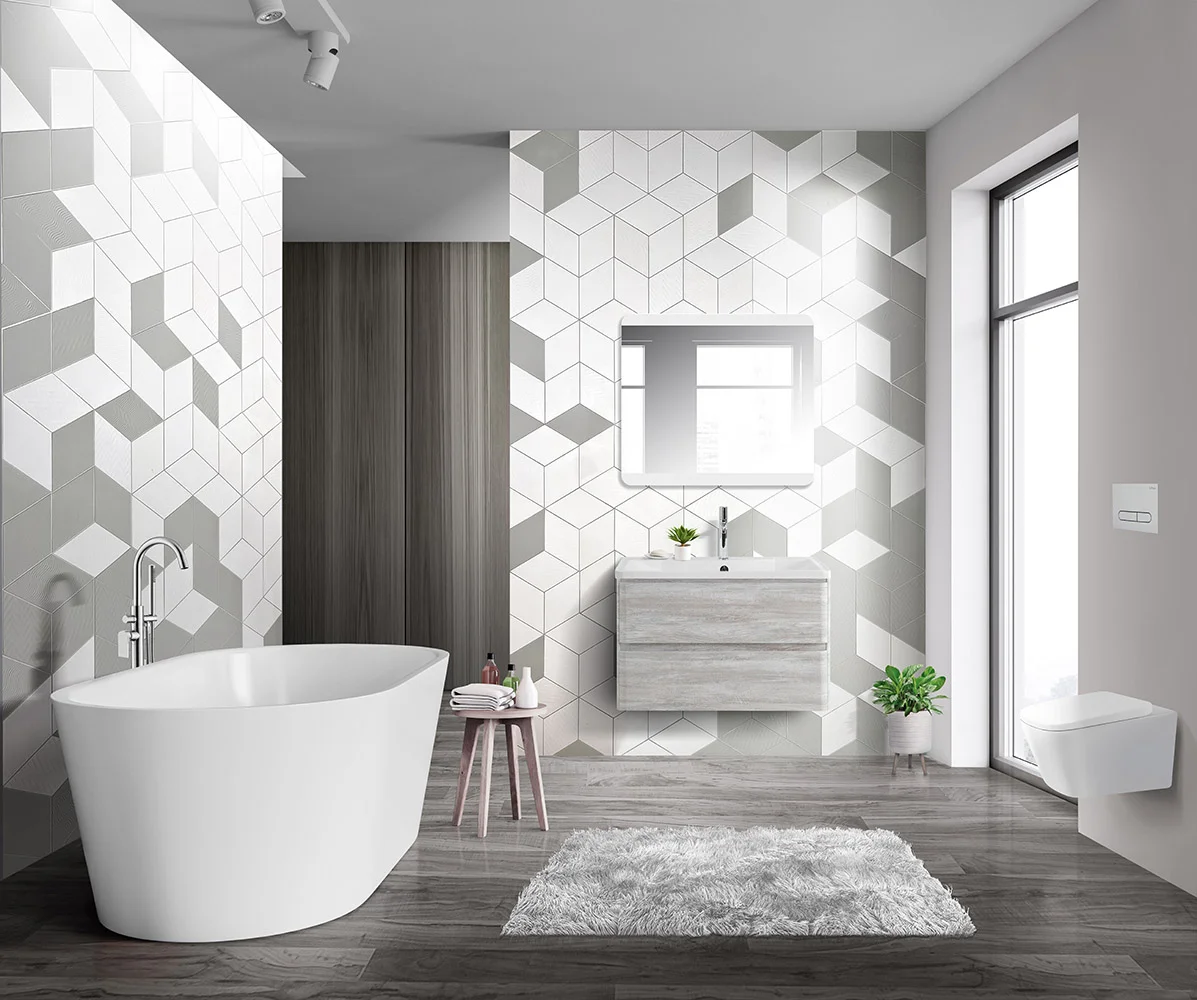 Приобрести belbagno тумба с раковиной albano 90 см, подвесная rovere vintage bianco, белая раковина