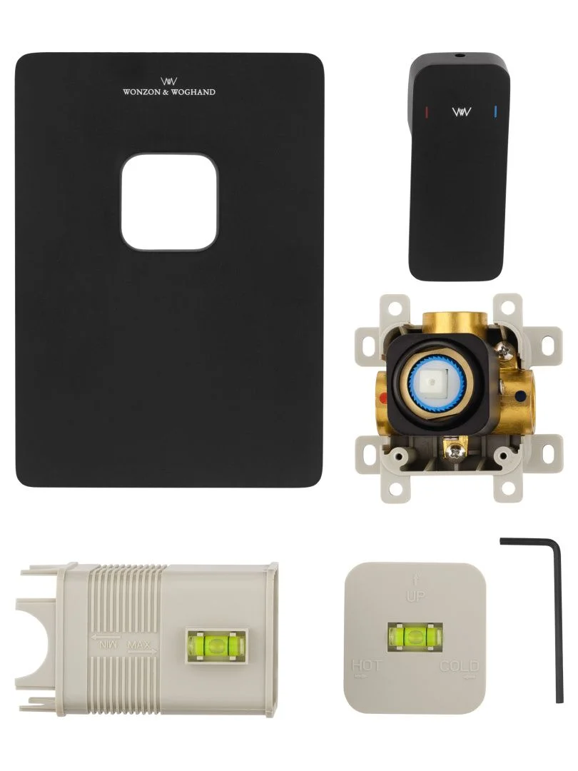 Приобрести смеситель для душа встраиваемый wonzon & woghand arnie, черный матовый (ww-694700-2-mb)