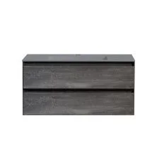 Vincea Тумба подвесная Luka 100 см, серый камень с серой раковиной VMC-2L100GS;VCB-13100G