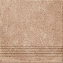 Ступень Cersanit Carpet 29,8х29,8см, рельефная, темно бежевая