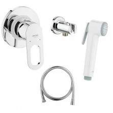 Grohe Комплект гигиенического душа со смесителем BauLoop, белая луна 124896 