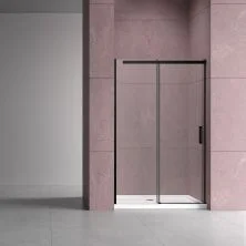 Vincea Душевая дверь Dice 150 см, прозрачное, черная VDS-4D150CLB