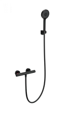Смеситель для душа с термостатом WONZON & WOGHAND INN 5, Черный матовый (WW-B2063-A-MB)