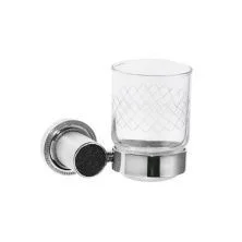 Boheme Стакан для зубных щеток Royale Cristal, хром\черный 10924-CR-B