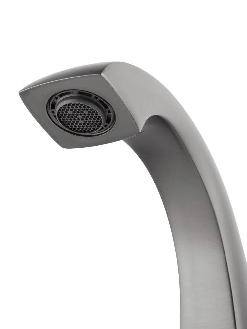 Приобрести смеситель для раковины на 3 отверстия wonzon & woghand flex, темный графит (ww-88083095-bgm)