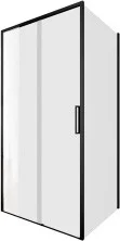 Aquanet Душевое ограждение Pleasure Evo 100x90 AE65-100x90-BT профиль черный, прозрачное стекло