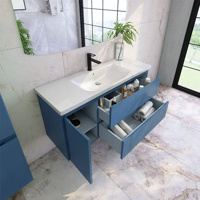 Приобрести caprigo тумба с раковиной forte-smalty 120 см, левая, синяя, эмаль