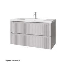 Caprigo Тумба с раковиной TERMIN-Smalty STRIPE 100 см, серая, эмаль