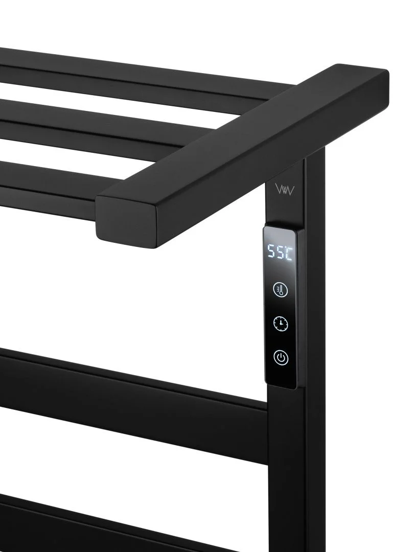 Приобрести полотенцесушитель электрический wonzon & woghand frankfurt, черный матовый (ww-a1029-mb)