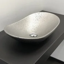 Comforty Раковина 7811ASS 62х34 см, серебро