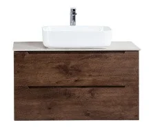 BelBagno Тумба со столешницей ETNA 90 см, подвесная Rovere Moro