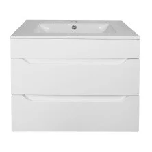 Loranto Тумба подвесная с раковиной Аврора 60 61х47 см, белая (CS00089909)